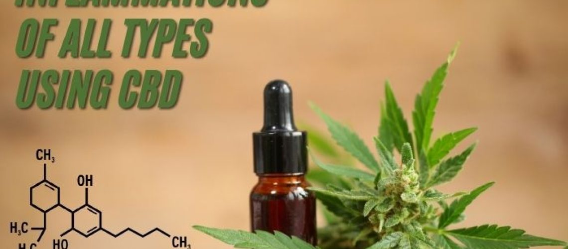 Treatment of inflammations of all types using CBD